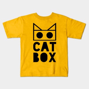 CATBOX BLK Kids T-Shirt